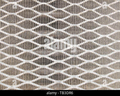 Grill of old window air conditioner. Seamless pattern. Abstract background concept. Stock Photo