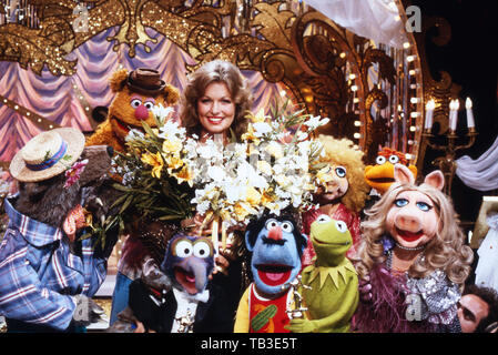 The Muppet Show, Fernsehserie, USA/Großbritannien 1976 - 1981, Comedyshow mit Puppen und Gaststar Phyllis George Stock Photo