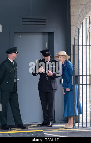 Lancaster UK. 29th May 2019. Princess Alexandra opening the Lancaster Community Fire and Ambulance Station.  ￼ ￼The Princess has strong links with the city. She was Chancellor of Lancaster University from its foundation in 1964 until 2004 and was given Honorary Freedom of Lancaster in 1978. Stock Photo