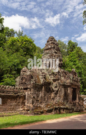 Banteay Kdei Temple entrance gate, Angkor, UNESCO World Heritage Site, Siem Reap Province, Cambodia, Indochina, Southeast Asia, Asia Stock Photo