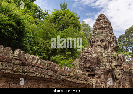 Banteay Kdei Temple entrance gate, Angkor, UNESCO World Heritage Site, Siem Reap Province, Cambodia, Indochina, Southeast Asia, Asia Stock Photo