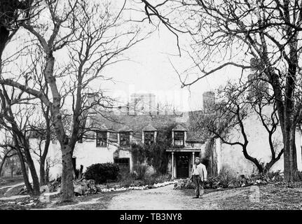 Rhos Abbey Farm, Rhos on Sea, Wales Stock Photo