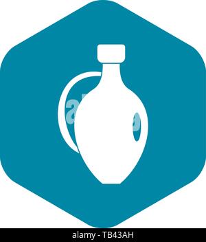 Clay jug icon, simple style Stock Vector