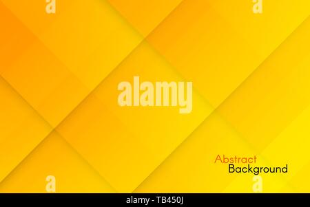 Abstract orange background. Yellow geometric backdrop with gradient squares. Bright color texture with diagonal tiles. Minimal design for website, bro Stock Vector