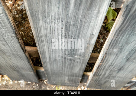 grey painted wood pallet al background Stock Photo