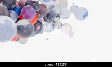 Abstract background with 3d spheres Stock Photo