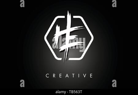 AT A T Brushed Vector Letter Logo Design with Creative Modern Brush ...