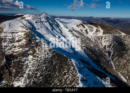Mount Buller ski fields in Victoria after record snow falls, Australia Stock Photo