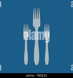 fork vector symbol illustration Stock Vector