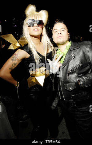 Lady Gaga impersonator the Wiltern Theatre on March 13, 2009 in Los Angeles, California. Stock Photo