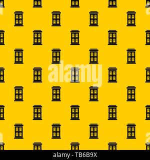 Two-storey house with large windows pattern vector Stock Vector