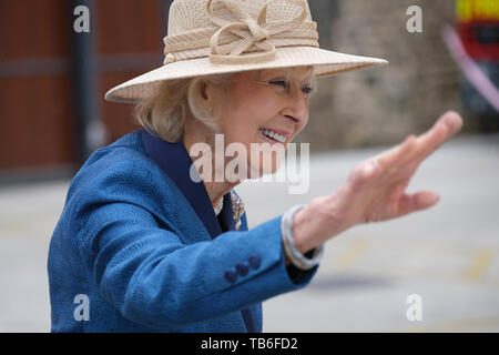 Lancaster UK. 29th May 2019. Princess Alexandra opening the Lancaster Community Fire and Ambulance Station.  ￼ ￼The Princess has strong links with the city. She was Chancellor of Lancaster University from its foundation in 1964 until 2004 and was given Honorary Freedom of Lancaster in 1978. Stock Photo