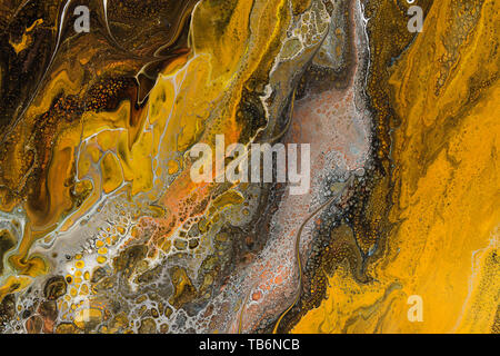 Colored golden abstract stains background. Stock Photo