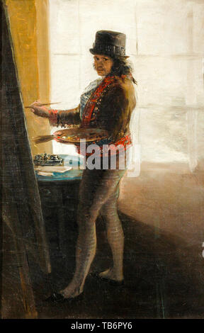 Francisco Goya, Self portrait, painting, 1785