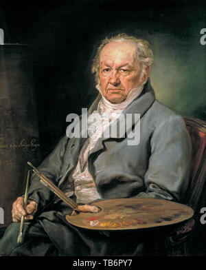 Vicent López Portaña, Portrait of Francisco de Goya, painting, 1826