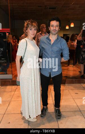 May 30, 2019 - Athens, Greece - Spanish director RODRIGO SOROGOYEN with Spanish actress MARTA NIETO attend at 4th Athens' Hispanic Film Festival.  Premiere of the film ''The Realm'' by Goya award-winning director Rodrigo Sorogoyen, who impressed us with his last film ''May God Save Us' (Credit Image: © Aristidis VafeiadakisZUMA Wire) Stock Photo