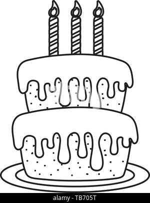 cake clip art black and white