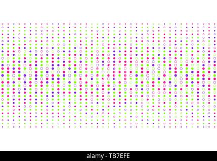 Abstract colorful dots pattern halftone style on white background. Vector illustration Stock Vector