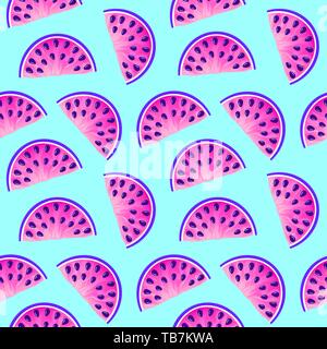 pattern with watermelons Stock Vector