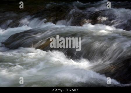 Rapids of the river Obere Argen, gorge Eistobel, Westallgau, Baden-Wurttemberg, Germany Stock Photo