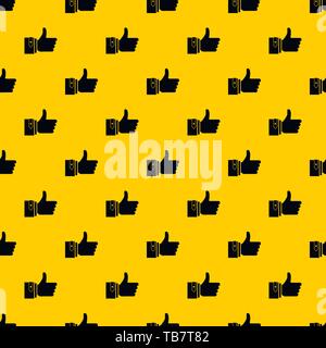 Thumbs up pattern vector Stock Vector