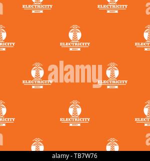 Power station pattern vector orange Stock Vector