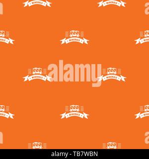 Cargo wagon pattern vector orange Stock Vector