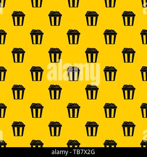 Box of popcorn pattern vector Stock Vector