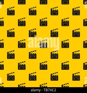Clapperboard pattern vector Stock Vector