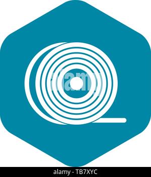 Abs or pla filament coil icon simple Stock Vector
