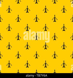 Military aircraft pattern vector Stock Vector