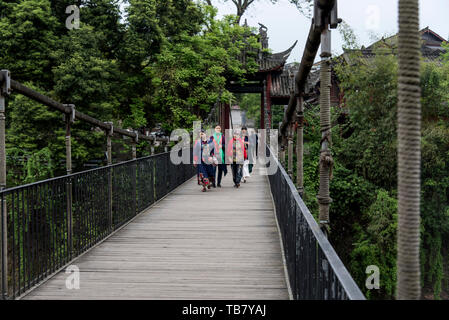 Chengdu, Kuan Zhai Xiang Zi historic city. Sichuan, China Stock Photo