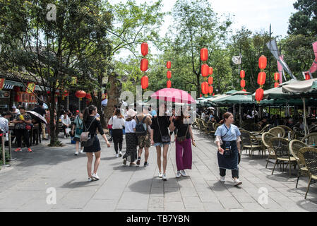 Chengdu, Kuan Zhai Xiang Zi historic city. Sichuan, China Stock Photo