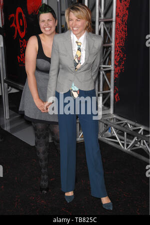 LOS ANGELES, CA. October 17, 2007: Lucy Lawless & daughter Daisy Lawless at the premiere of '30 Days of Night' at the Grauman's Chinese Theatre, Hollywood, CA. Stock Photo