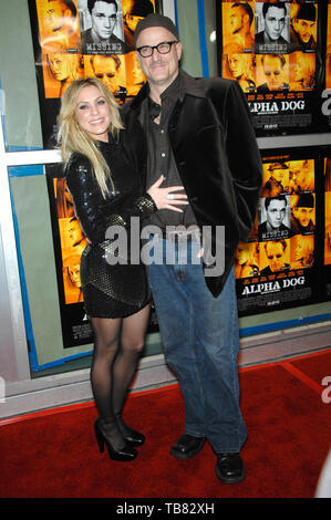 LOS ANGELES, CA. January 03, 2007: Director NICK CASSAVETES & wife actress HEATHER WAHLQUIST at the world premiere of their new movie 'Alpha Dog' at the Arclight Theatre, Hollywood. Stock Photo