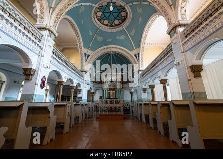 Vilnius, Lithuania. May 2019.  An indoor view of the synagogue in the city Stock Photo