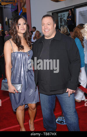 Kevin James and wife Steffiana de la Cruz arriving at the Sony's Global ...