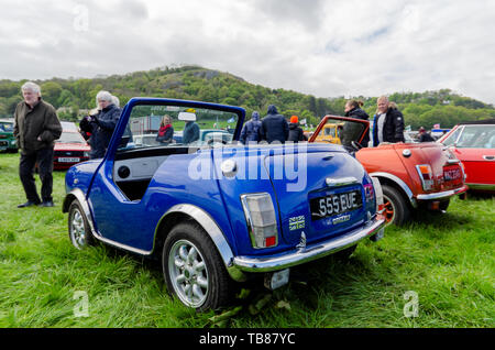 Llandudno, UK - May 5, 2019: The Llandudno Transport Festival 2019 saw a large turnout of classic motor cars. Llantransfest is held alongside the annu Stock Photo