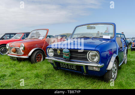 Llandudno, UK - May 5, 2019: The Llandudno Transport Festival 2019 saw a large turnout of classic motor cars. Llantransfest is held alongside the annu Stock Photo