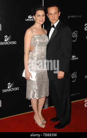 LOS ANGELES, CA. February 17, 2007: Rena Sofer & husband Sanford Bookstaver at the 9th Annual Costume Designers Guild Awards Gala at the Beverly Wilshire Hotel. © 2007 Paul Smith / Featureflash Stock Photo