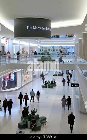 Interior view of Mall of America, the largest shopping mall in United