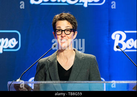 New York, United States. 30th May, 2019. Rachel Maddow speaking at BookExpo in New York City. Credit: SOPA Images Limited/Alamy Live News Stock Photo