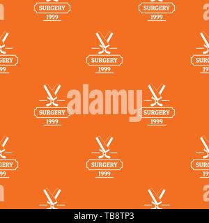 Medicine pattern vector orange Stock Vector