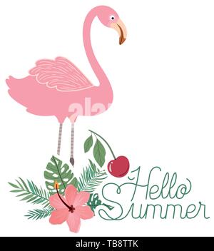 hello summer label with flemish icon Stock Vector Image & Art - Alamy