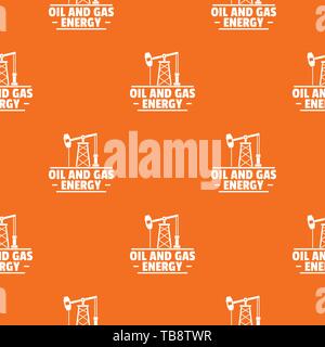 Oil pump pattern vector orange Stock Vector