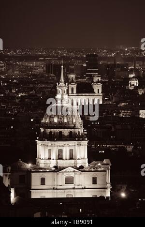 Paris city rooftop view with Napoleon's tomb at sunset Stock Photo - Alamy