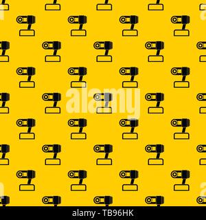 Webcam pattern vector Stock Vector