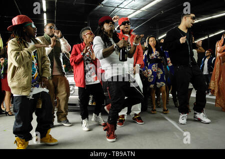 L-R) Lil Chuckee, Jae Millz, Lil Twist, Rap Superstar Lil Wayne