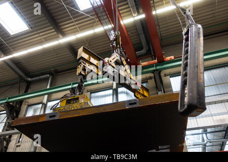 Heavy Freight Lifting Machinery Industrial Remote Focus Buttons Factory Equipment Detail Stock Photo