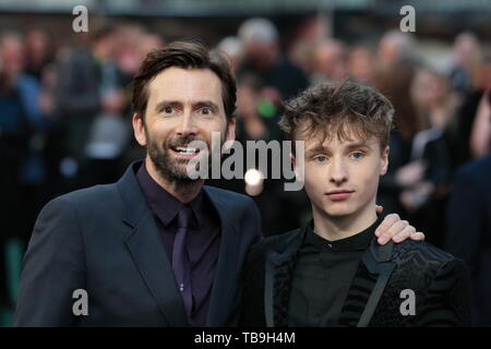 UK Premiere of 'Tolkien' at the Curzon Mayfair in London  Featuring: David Tennant, Ty Tennant Where: London, United Kingdom When: 29 Apr 2019 Credit: WENN.com Stock Photo